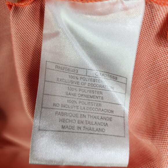 Mens Orange Nike Golf Polo Shirt Short Sleeve Diamond Print Fit Dry Size XL - Picture 7 of 11